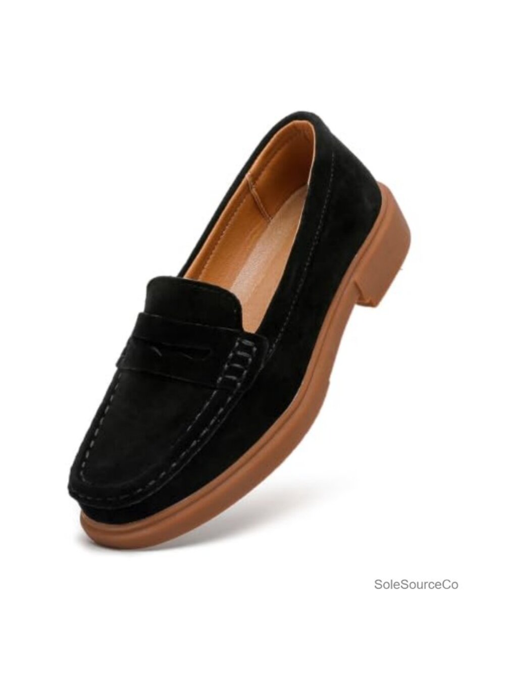 Women's Leather Penny Loafers Slip On Casual Dressy Shoes